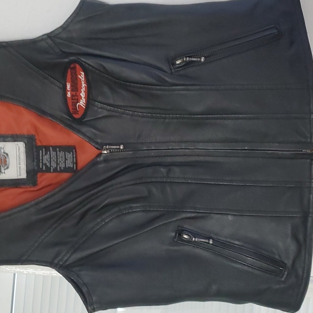 Harley Davidson womens leather vest